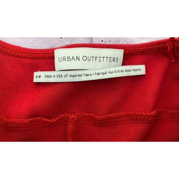 Urban Outfitters Women's Size M Red Strapless Stretch Mini Bodycon Dress - Picture 3 of 6